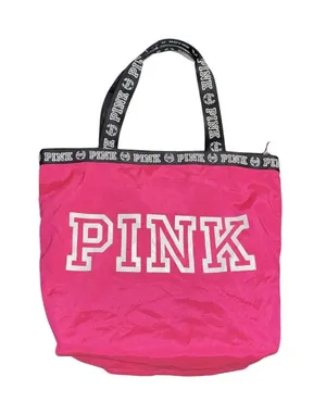 Victoria's Secret PINK Nylon Canvas Tote Bag Y2K Travel Carry On Weekender thumbnail 1