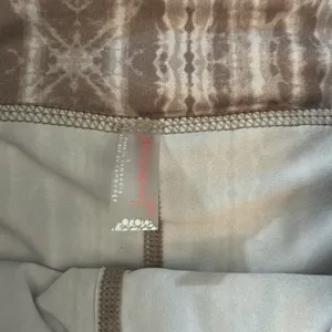 Free People FP Movement Pleats And Thank You Skirt Skort Size Large Beige White thumbnail 2