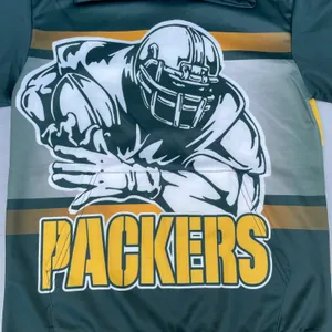 Green Bay Packers Green AOP Pullover Hoodie Sweater thumbnail 3