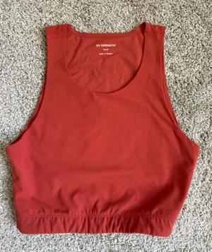 REI Orange High Neck Sports Bra thumbnail 1