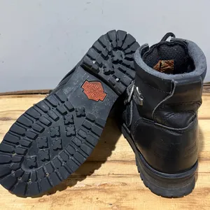 Harley Davidson women’s black bike boots Size 7 B83‎ thumbnail 11