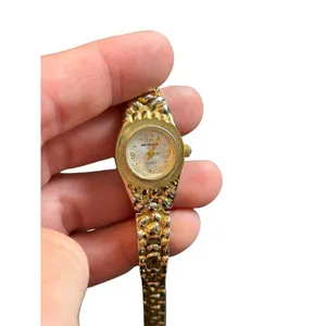 Millar Women's Quartz Watch Gold-Tone Textured Band Stainless Steel Back 7" thumbnail 9