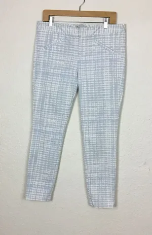 Gap Ultra Skinny women’s Pants Size 8 Cotton Blue/white Cropped Back Seam. thumbnail 1