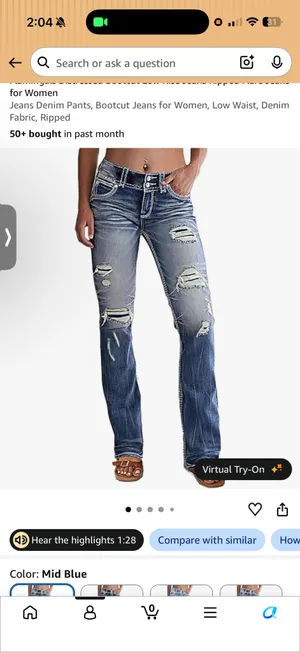 Flamingals Jeans Blue Size 10 thumbnail 3