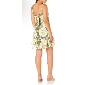 Maaji‎ Women's Short Dress Floral Tropical Size Medium Layered Ruffle thumbnail 2