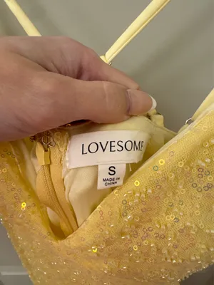 Yellow Sequin Dress thumbnail 2