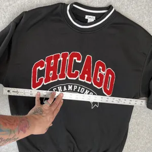 Rue 21 Chicago Champions Sweatshirt - 97 - Size‎ Small - Crew Black Red White thumbnail 5