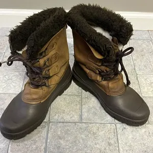 Sorel Badger Brown Women’s Insulated Winter Toe-Up Boots with Faux Fur- Size 7 thumbnail 13