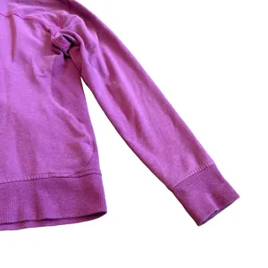 Lululemon On The Daily Zip Down Hoodie Sweater Hooded Ultra Violet Purple Sz 12 thumbnail 11