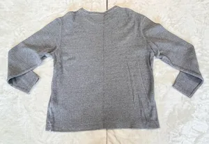 ZARA Women’s Gray Long Sleeve Sweatshirt Pullover thumbnail 6