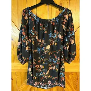 MISS ME Floral Off the Shoulder Dress Size M Viscose (0003) thumbnail 6