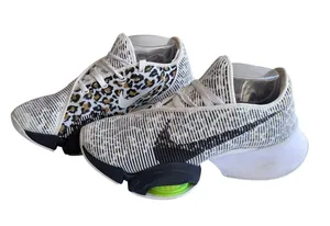 Nike SuperRep Cycle White Black Leopard Print Indoor Cycling Shoes SZ 8 thumbnail 1