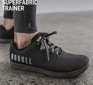 NOBULL Superfabric Trainer Black Crossfit Shoes Unisex M 5.5/W 7 EUC!!! thumbnail 1
