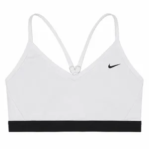 NIKE XL Small Dri-Fit Indy Light Support Sports Bra White Swoosh Logo Women's thumbnail 2