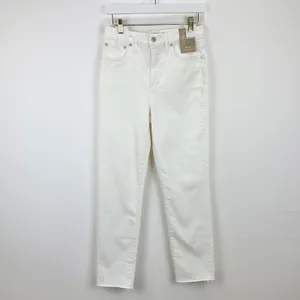 Madewell The Perfect Vintage Jean Tile White High Rise Classic Mom US 23 NWT thumbnail 7