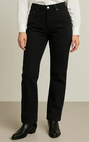 Levi’s black relaxed bootcut 550 jeans thumbnail 1
