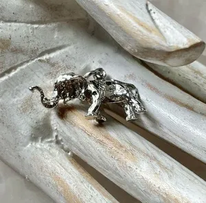Silver Elephant Charm Pendant thumbnail 1