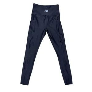 New Balance Sleek Pocket High Rise Legging Charcoal Gray XS EUC‎ thumbnail 3