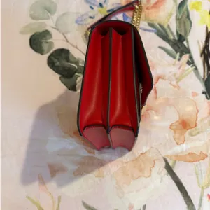 Michael Kors Red Shoulder Bag with Gold Chain thumbnail 4