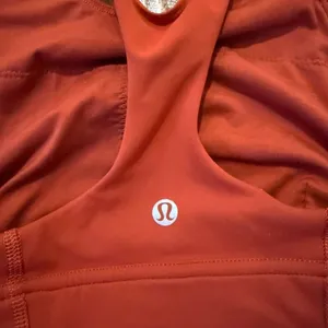 Lululemon Wunder train longline bra burnt orange size 4 thumbnail 5