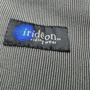 Irideon Riding Tights Womens L Gray Suede Knee Patch Equestrian Breeches USA thumbnail 11