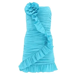 Liv Foster Crushed Taffeta Rosette‎ Mini Dress Size 4 thumbnail 6