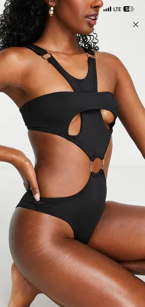 Simmi Stewpot Detail Cutout Bathing Suit thumbnail 1