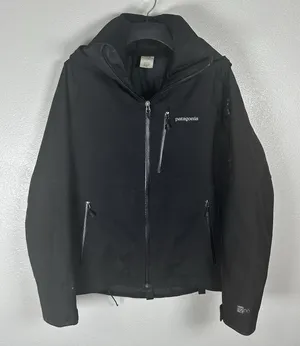 Patagonia Powder Bowl Insulated Ski Jacket Womens Size Small Black H2NO Hooded thumbnail 1