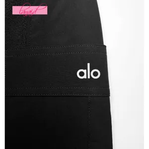 Alo Polar Fleece Wintry Mix Pant Black High-Rise Waist Fleece Fuzzy Warm Joggers thumbnail 10