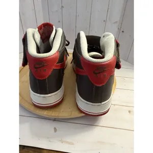 2006 Nike Air Force 1 MID XXV Brown & Red Players 314195-261 Size: 6.5 Y 8 Woman thumbnail 11