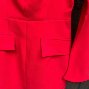 Commense Women’s Mock Neck Red Bell Sleeve Mini Dress Size Sm NWT Chic Y2K thumbnail 4
