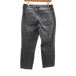 Liverpool Los Angeles Kennedy Crop Straight Jeans‎ Womens 8/29 Gray Wash Stretch thumbnail 2