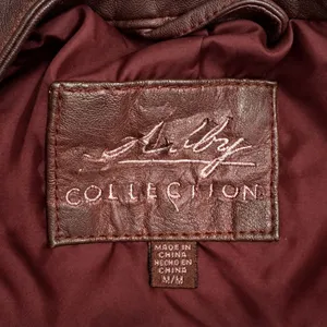 Live a Little Collection Womens Faux Leather Moto Jacket Burgundy Size M Peeling thumbnail 2