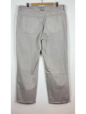 Abercrombie & Fitch 90s Relaxed NWTJeans High Rise Gray Size 34 18R Straight Leg thumbnail 10