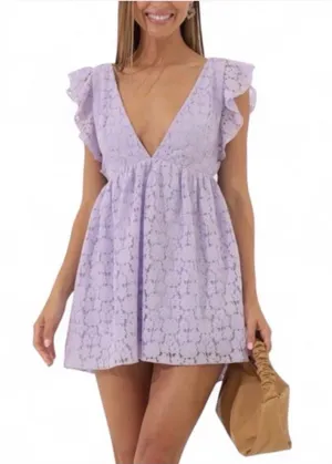 Lavender Lucy in the Sky babydoll Dress thumbnail 1