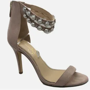 Jessica Simpson Heels‎ with Pearl Accents thumbnail 1