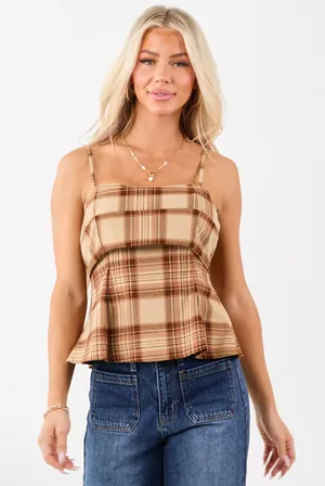 Day + Moon Tank Top Brown Size M thumbnail 1