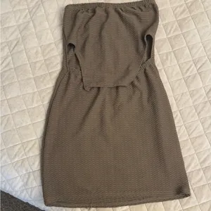 Pretty Little Thing Mocha Textured Mini Dress thumbnail 2