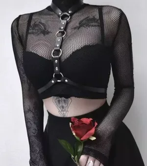 Punk Steampunk O Ring Harness Belt Festival New thumbnail 1