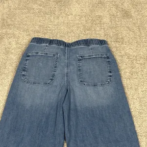 American Eagle Ultra Wide Leg Jeans Womens Small Long Low Rise Baggy Denim 30x30 thumbnail 9