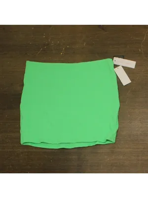 NWT Salt + Cove Juniors Rib Scrunch Cover-up Skirt SC251008MB Mint Tea Green L thumbnail 4