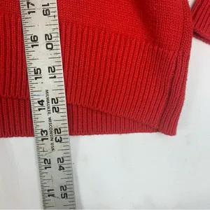 Victoria's secret womens medium red angel sweater cashmere blend knit thumbnail 9