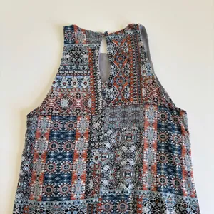 Lulus Sleeveless Swing Shift Mini Dress Women’s Large Gray/Blue/Black/Orange thumbnail 8