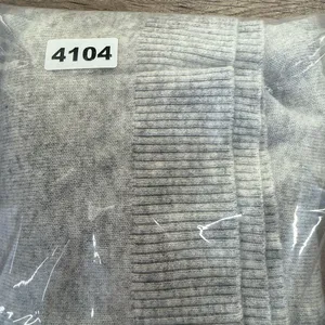 BROWN ALLAN wool and cashmere gray crew neck sweater size medium‎ thumbnail 6