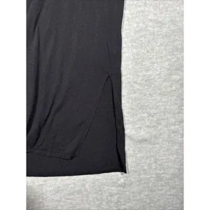 J Jill Black V Neck Tunic Lightweight Cap Sleeve‎ Beach Cover Up Size S thumbnail 2