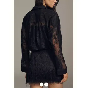Anthropologie Maeve Fringe Twofer Mini Shirtdress thumbnail 4