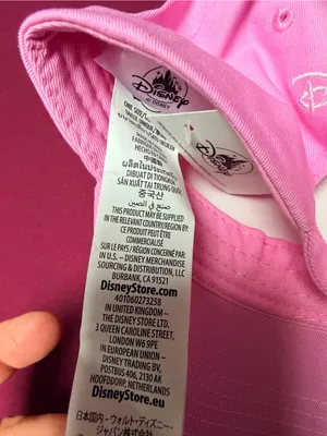 Disney Parks Pink Castle Embroidered Adult Hat thumbnail 7