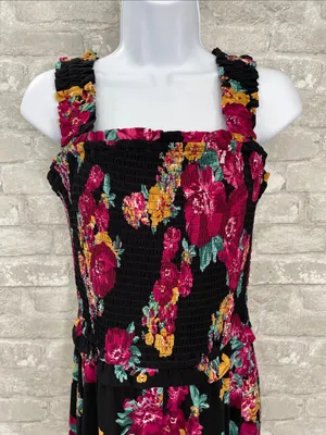 Maurices 24/7 Floral Smocked Jumpsuit thumbnail 3