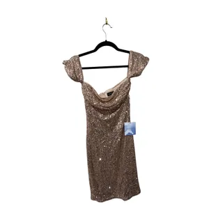 Majorelle "Lagos" Off‑Shoulder Sequin Dress – Blush‎ Pink Size Small thumbnail 4