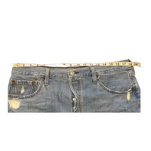 Levi’s 501 cutoffs vintage wash distressed micro shorts 90s model off duty 34W thumbnail 7